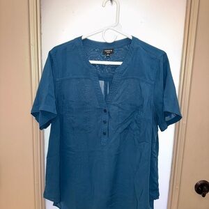 Torrid short sleeve dark teal top